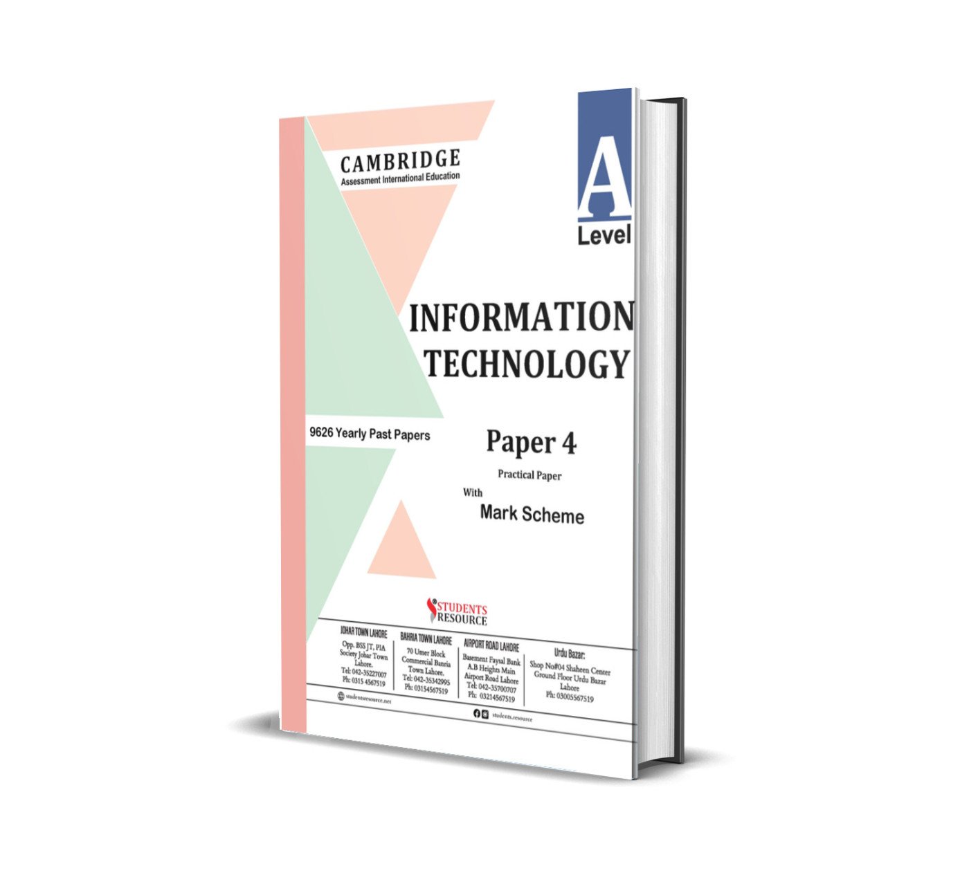 A Level IT Information Technology 9626 Paper 4 | 2021-2025 | Ring Bind | Mark Scheme